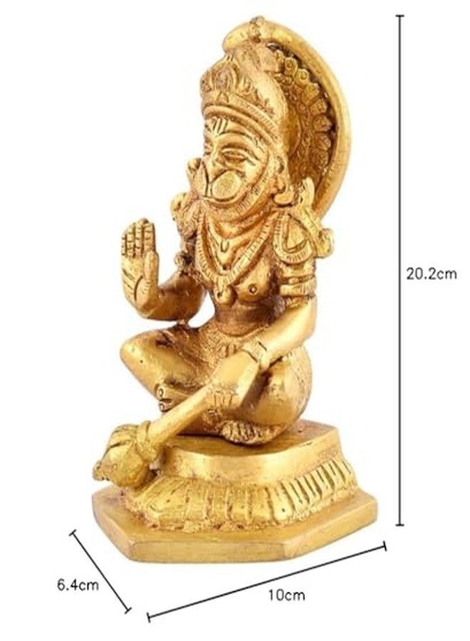 UAPAN Brass Idol Murti I Pooja Poojan Temple Daily Worship 100% Brass Material (Medium, Hanuman Ji) - Image 5